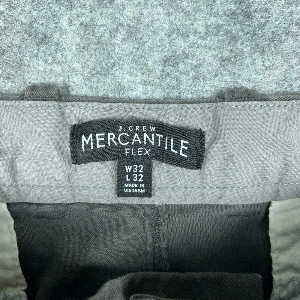 J Crew‎ Pants Mens 32x32 Dark Gray Athletic Fit Flex Stretch Performance Chino